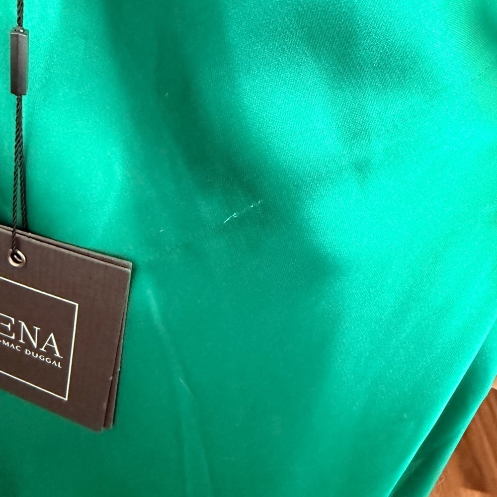 NWT Ieena MacDugal Emerald Green Dress Size 6 - Picture 8 of 11